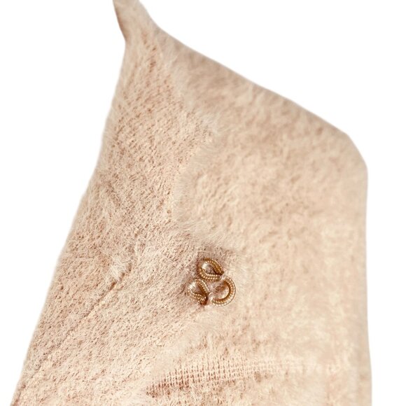Chico's Blush Cream Half-Sleeve Open Cardigan Jacket Lady Coat Size 1/M Soft - Picture 8 of 12